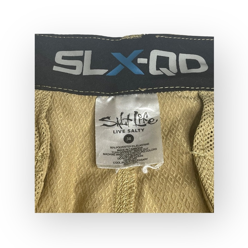 Salt Life® 𓆉 La Vida SLX Hybrid Fishing Cargo Shorts 𓆉 Khaki 38 𓆉 Work Play - Picture 13 of 16